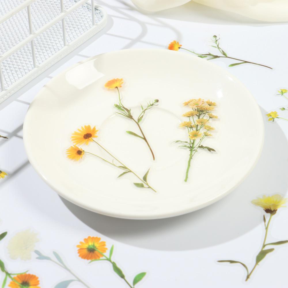 Miếng Dán Hình Hoa Trang Trí Sổ Tay DIY LAYOR1