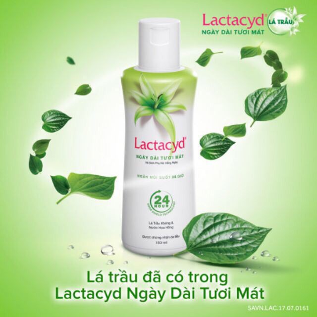 Dung dịch vệ sinh phụ nữ Lactacyd ngày dài tươi mát