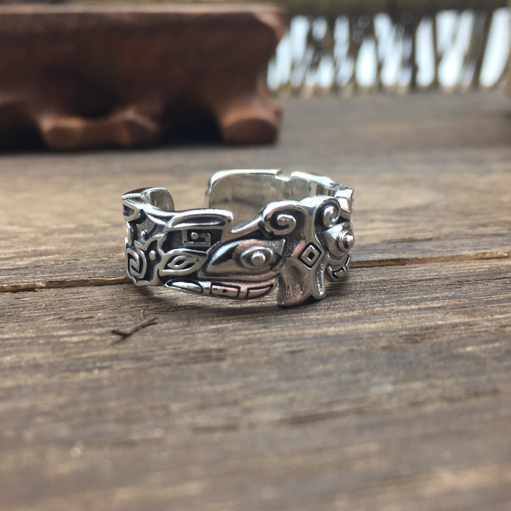 Nhẫn Nam Bạc Đẹp Cá Tính Unisex HipHop Basic Ngầu Trơn Nam Yang Ring Lucifer Store Nhẫn Titan Không Gỉ - Yang Ring