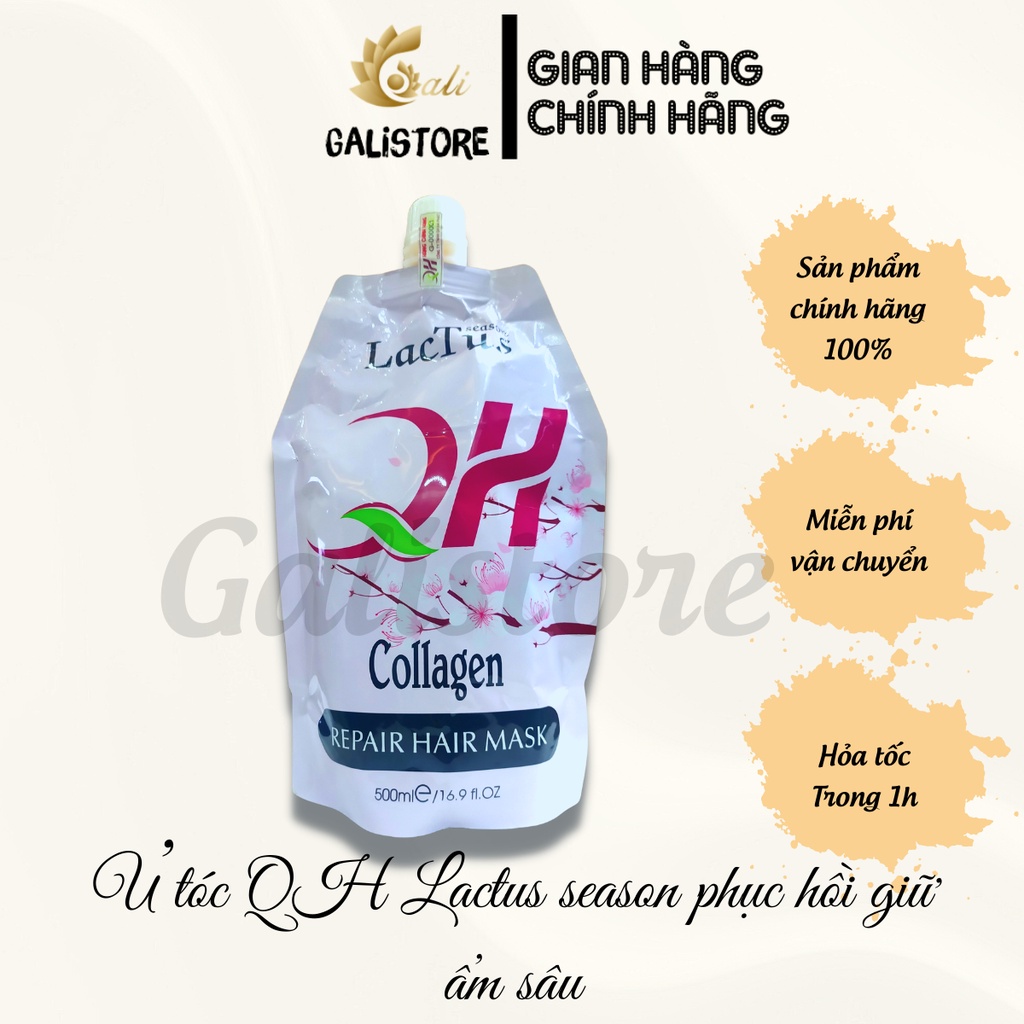 Kem ủ tóc Lactus season giảm gãy rụng phục hồi hư tổn chống xơ rối và tăng cường độ ẩm hấp tóc - Galistore