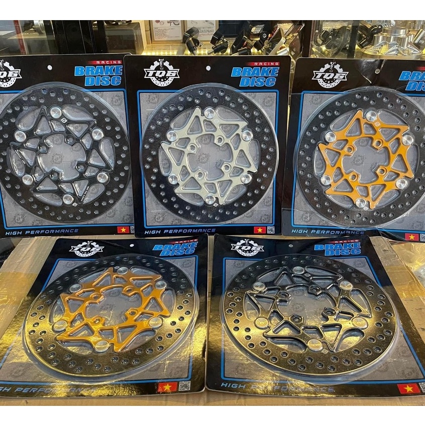 Đĩa TQ6 Lòng Nhôm 4Lỗ Khoen Nút Inox Size 267 Gắn Cho Ya - Honda