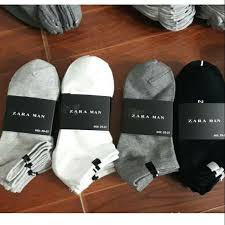Tất Nam Cổ Ngắn Zara Co Giãn Tốt,Thấm Hút Mồ Hôi (1 đôi)