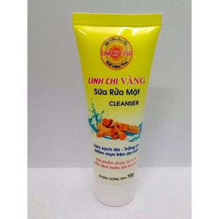 Sữa rửa mặt sạch mụn trắng da linh chi vàng 70g