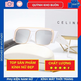 Kính mát nữ Hàng Hiệu - Kính râm cao cấp nam nữ mylitado chống UV400, thiết kế mắt vuông dễ đeo, màu sắc thời trang 6122