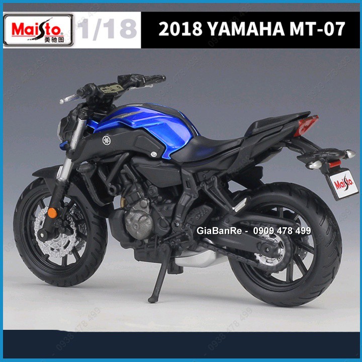 XE MÔ HÌNH MOTO YAMAHA MT-07 - TỈ LỆ 1:18 - MAISTO - 8785.1