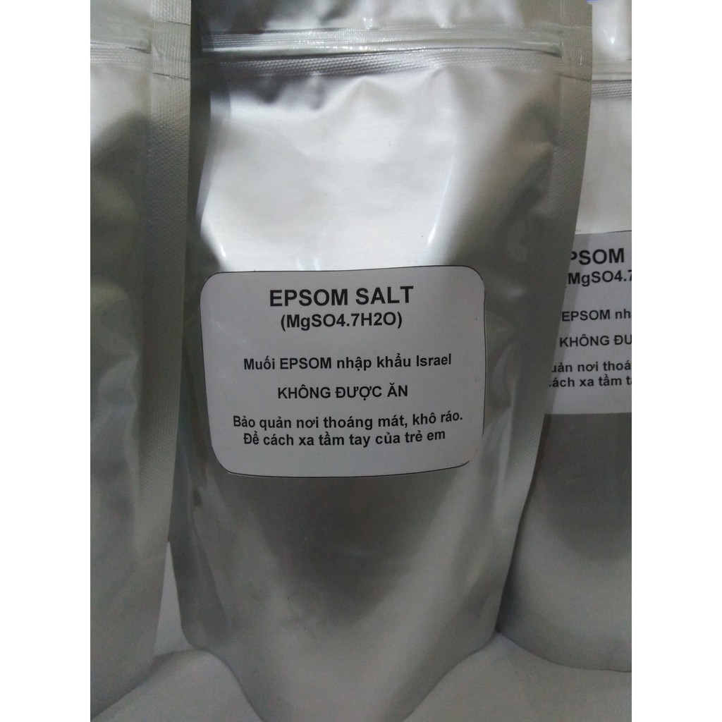 [Sale] Túi 1.5 kg Muối EPSOM (Epsom salt) Magie Sunfat MgSO4.7H2O hàng nhập Israel