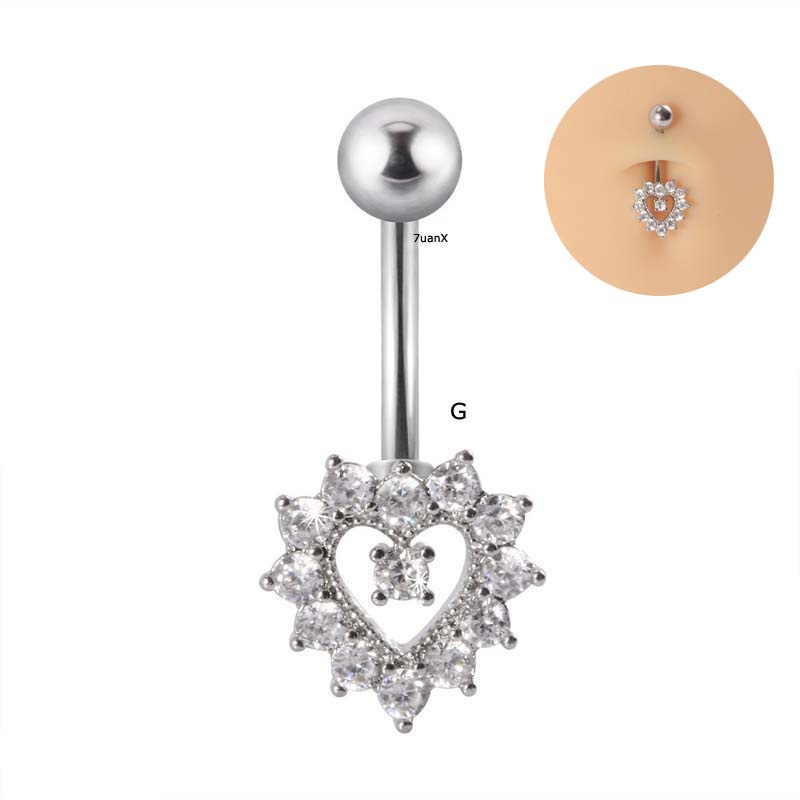 Khuyên rốn bằng thép không gỉ 14g