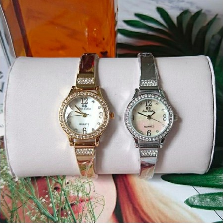 Đồng Hồ Nữ Bee Sister 1351 Viền Đá Chính Hãng (Có ảnh thật)