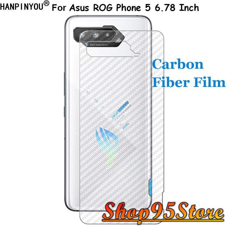 Miếng dán Carbon mặt lưng Asus Rog Phone 5 / Rog Phone 5 pro Rog Phone 2 Rog Phone 3 chống bám vân tay