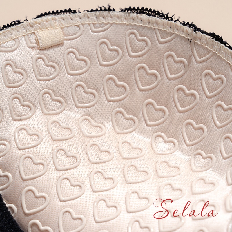 Áo Cúp Ngực Selala Ren Đệm Tim Siêu Nâng Đỡ Tạo Khe AC07