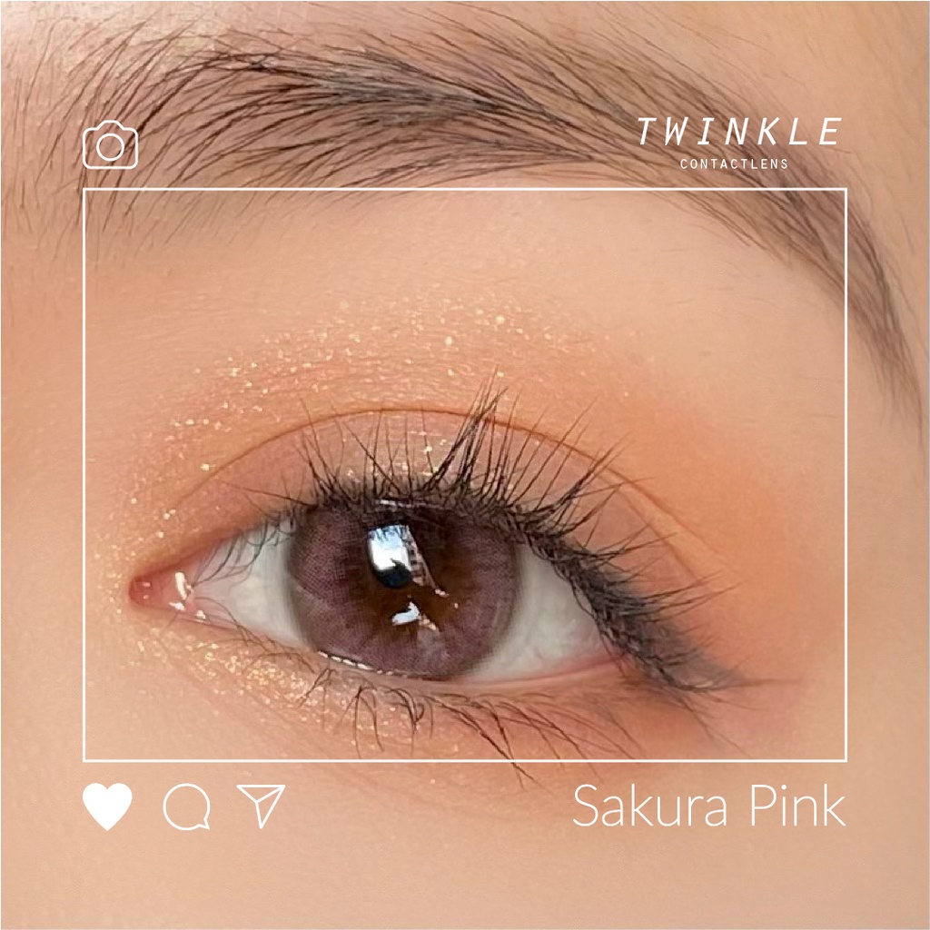 Kính áp tròng/ Lens hồng Sakura Pink lens twinkle