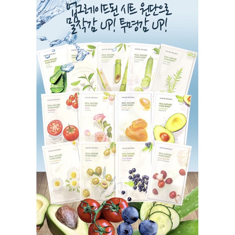 Mặt nạ  Nature Republic Real Nature Mask Sheet