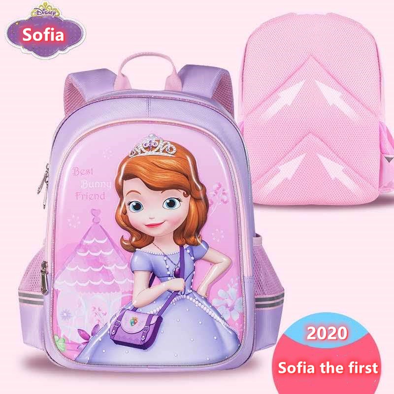 Tas Ransel Anak Perempuan Motif Disney Sofia Kapasitas Besar Anti Air Untuk Sekolah