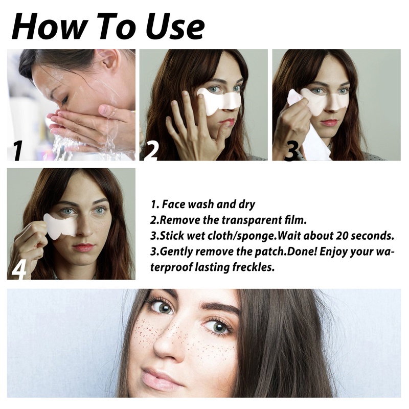 6 Miếng Dán Tàn Nhang Tự Nhiên Chống Thấm Nước Lâu Trôi YOUYO 10