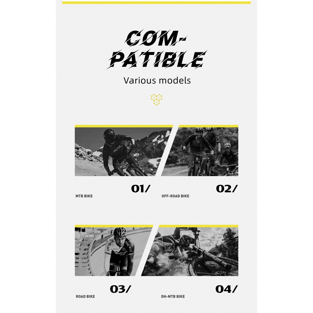 1 Set Miếng Dán Bảo Vệ Khung Xe Đạp MTB Chống Trầy Xước