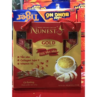 Lốc nước yến Nunest Gold 6 lọ x 70ml