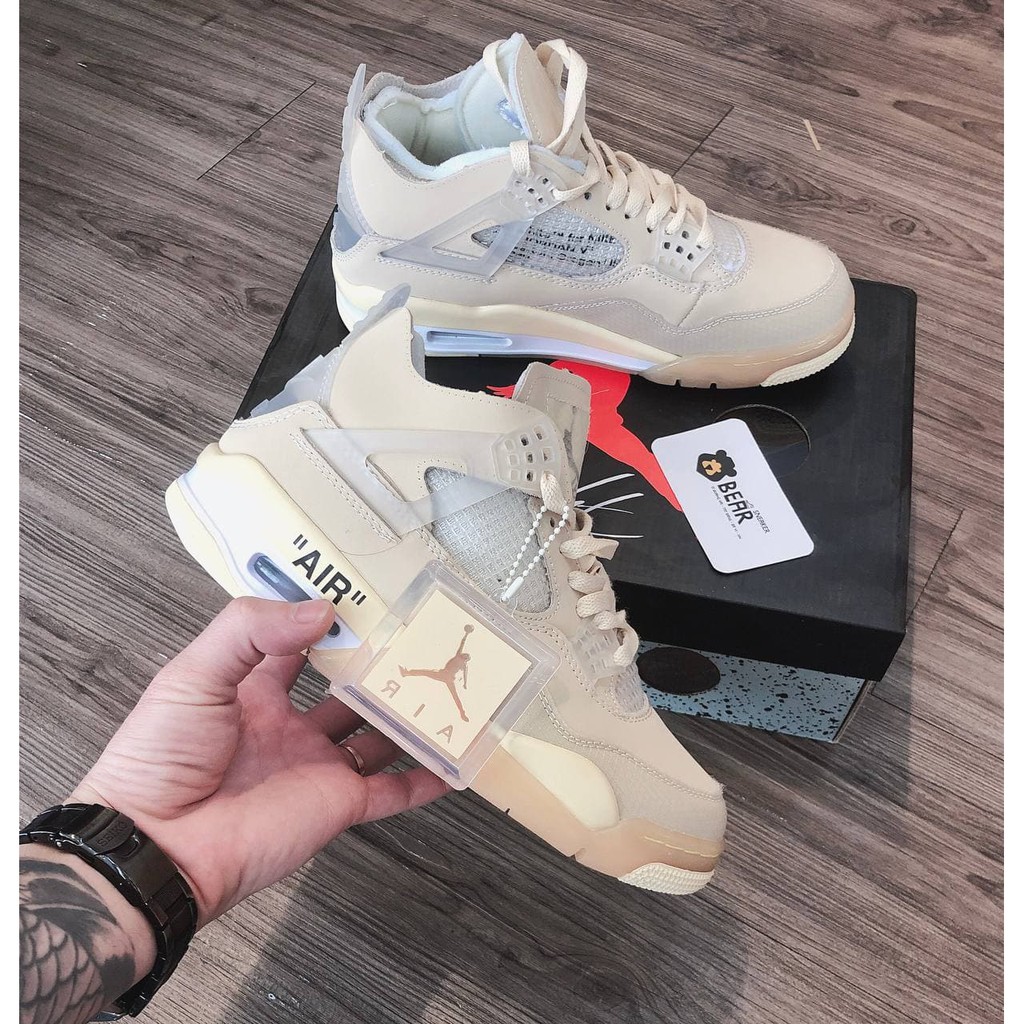 Giày thể thao Jordan 4 Off-white một một [HOT TREND - FULL BOX] giày thể thao nam nữ.