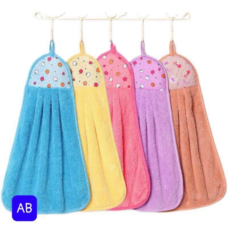 Khăn lau tay siêu thấm hút có móc treo