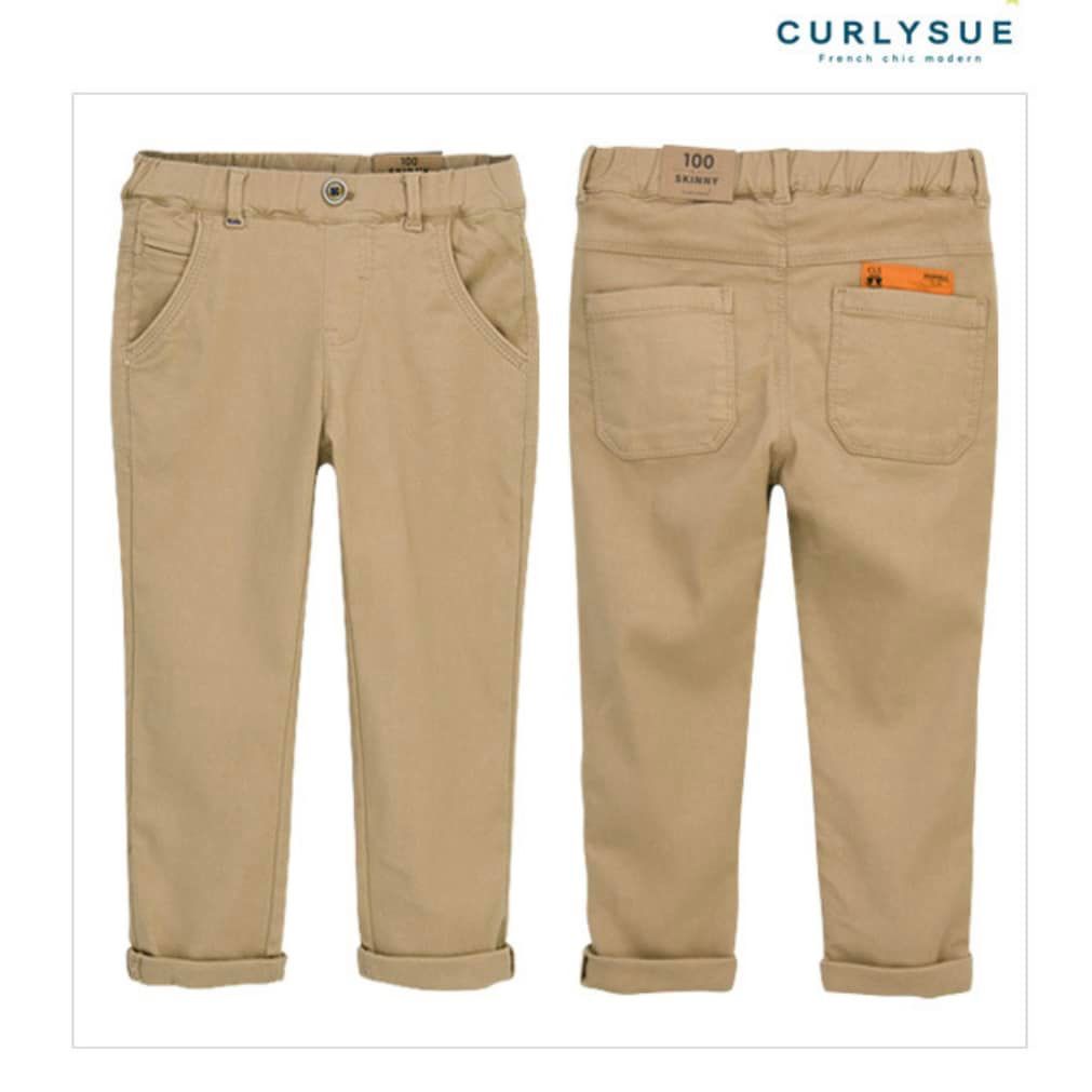 Quần kaki dáng slim Curly Sue bé trai. HA3178