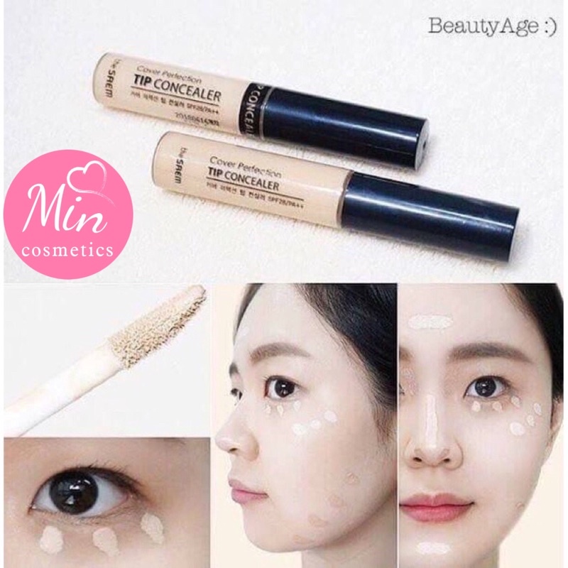 [Auth 100%] Kem che Khuyết điểm The Saem Cover Perfrect Tip Concealer