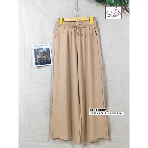 Quần suông lưng thun vải đẹp