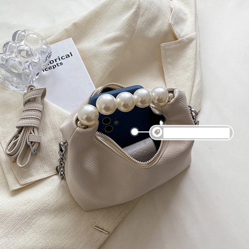 Túi đeo vai IELGY đính ngọc trai giả thời trang cao cấp dành cho nữ