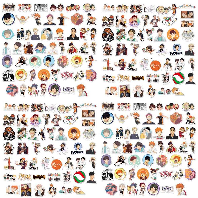 Tmdbyx Set 50 Hình Miếng Dán Nhân Vật Anime Haikyuu Trang Trí Đa Dụng