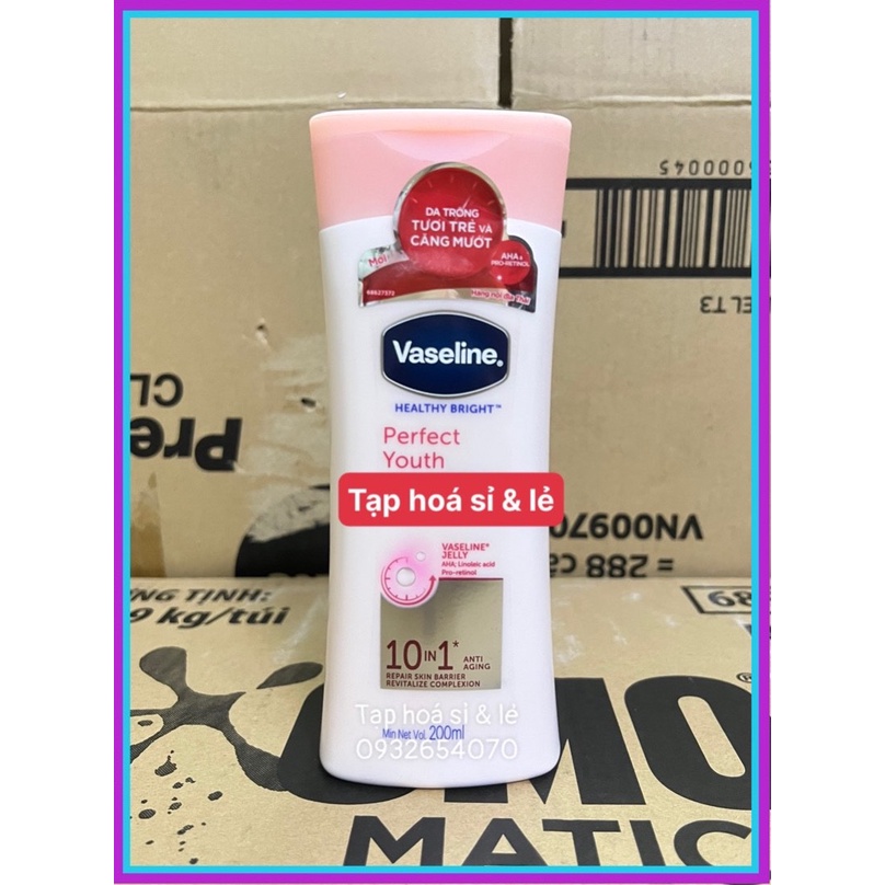 Sữa Dưỡng Thể Vaseline Sáng Da 10 Trong 1 200ml