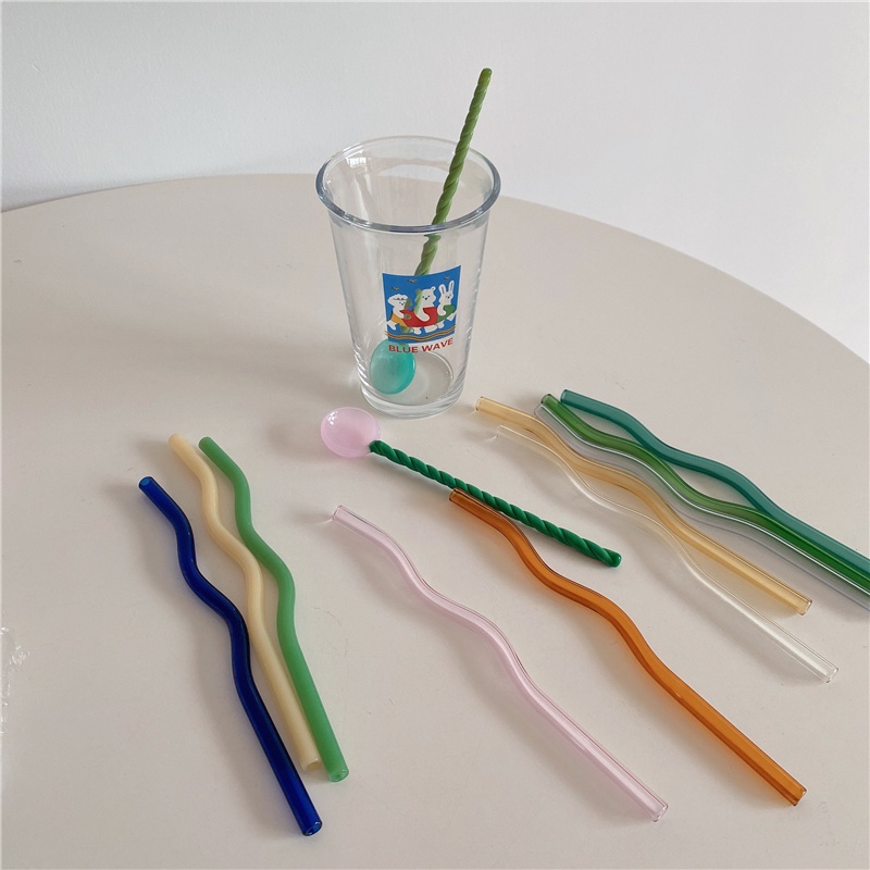 Ống Hút Thủy Tinh Hình Sáng Tạo