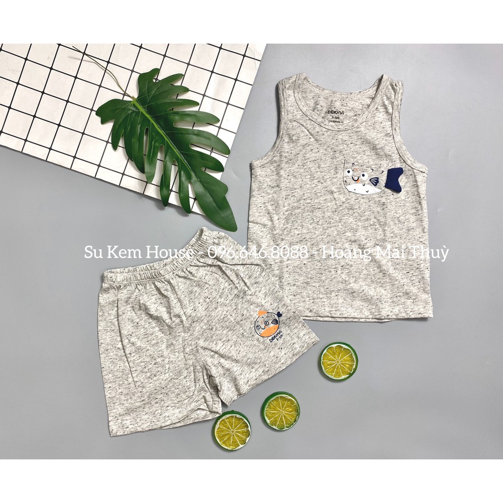 Bộ quần áo ba lỗ DokMa DMB160 cho bé