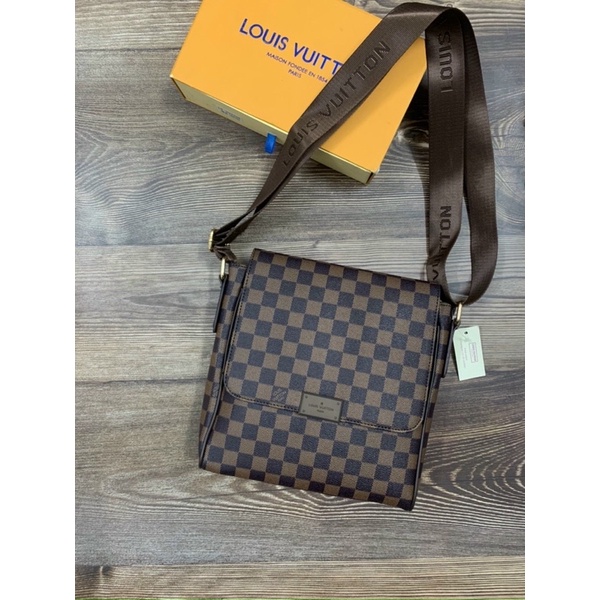 Túi chéo lv, Túi chéo lv da pu tiện ích, Túi đeo chéo nam Fullbox.