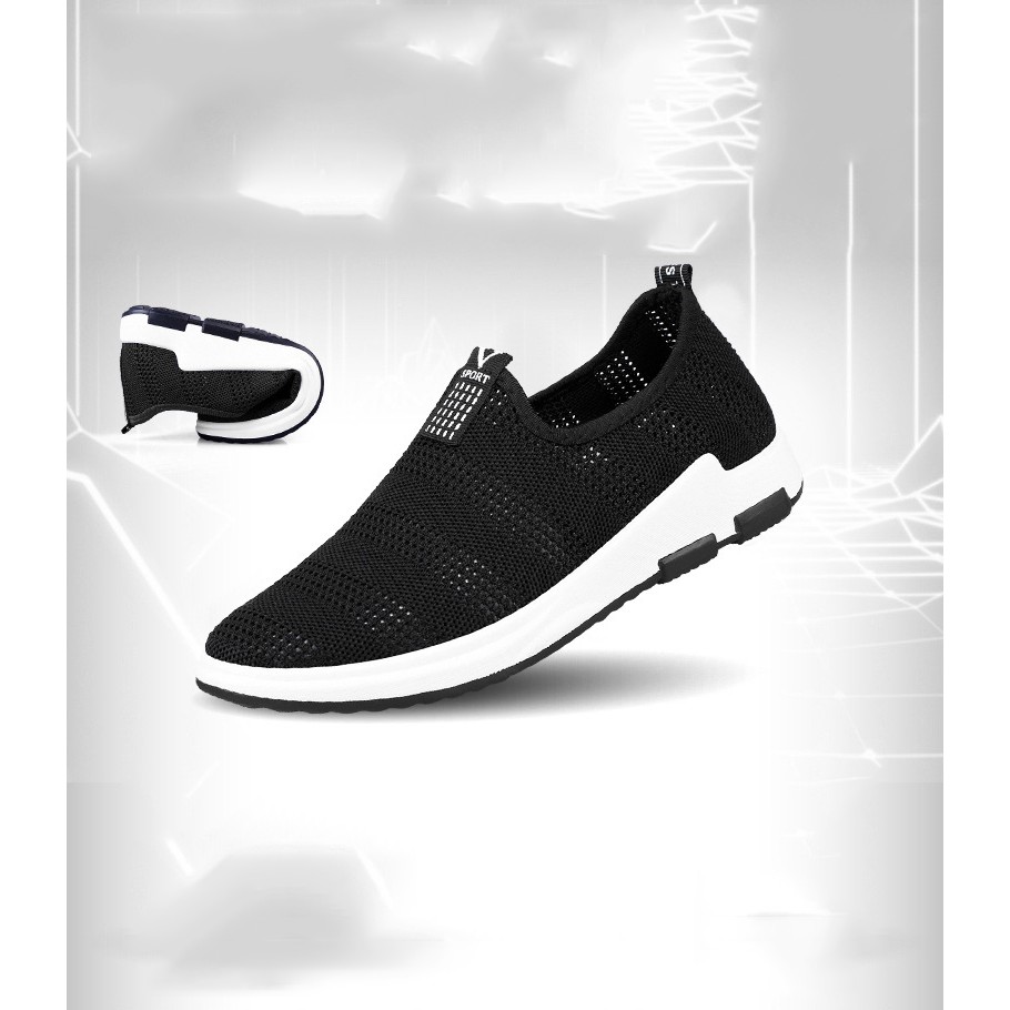 Giày Lười Nam Vải Thoáng Khí Siêu Nhẹ GN12 | BigBuy360 - bigbuy360.vn
