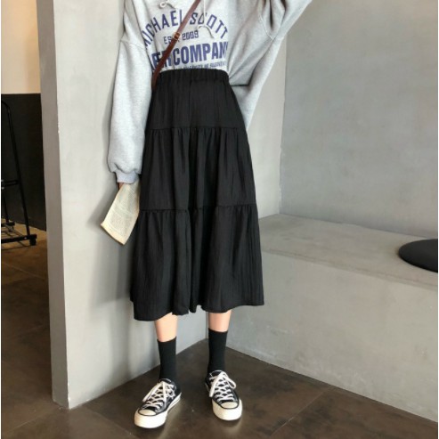 Chân váy dài, chân váy tầng voan 2 lớp ♥️ Chân váy voan 3 tầng, chân váy trắng ♥️ Chân váy ulzzang - NhimShop CV02 | BigBuy360 - bigbuy360.vn