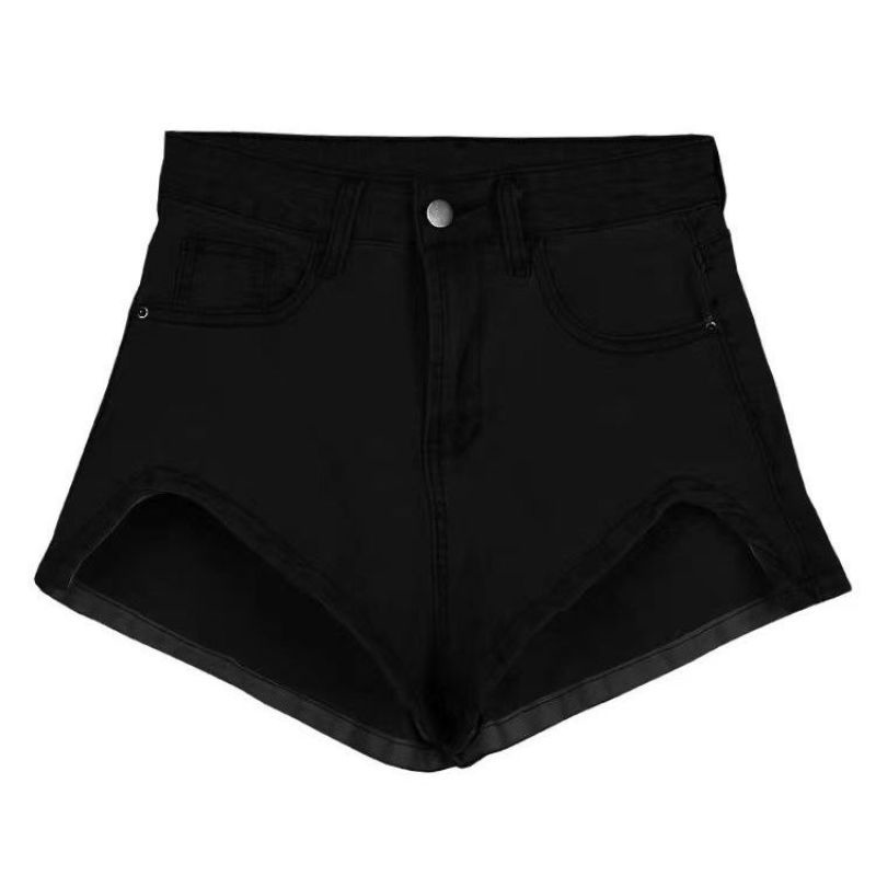 Quần Short Denim Lưng Cao Gợi Cảm Hợp Thời Trang Cho Nữ