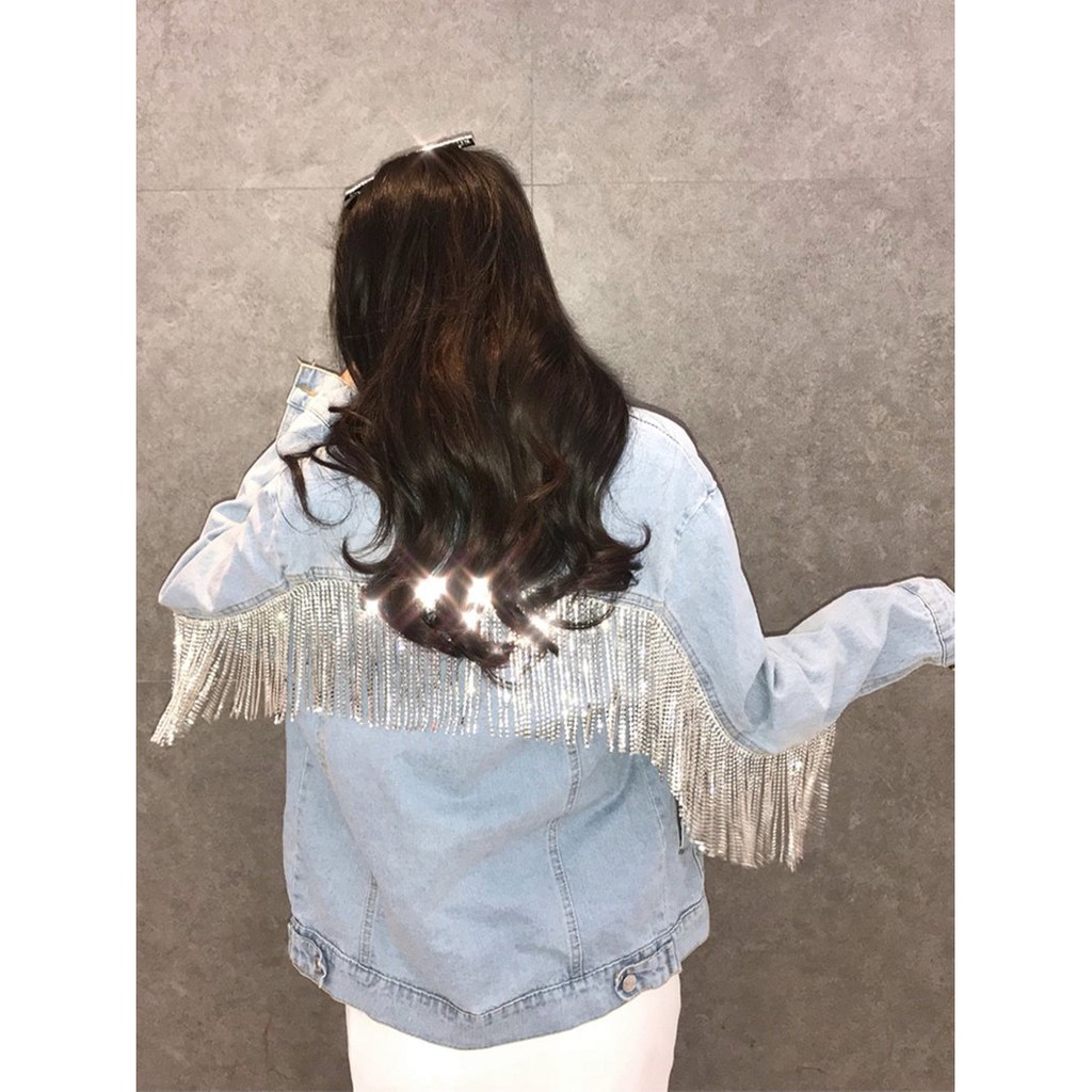 Chuỗi Hạt Thủy Tinh Tua Rua 45cm Đính Đá Pha Lê Dành Cho Trang Trí Váy Cưới