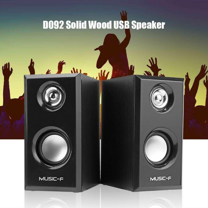 Loa Vi Tính, Loa Máy Tính 2.0 Siêu Trầm D-092 Công Suất Lớn Đủ Bass Treble