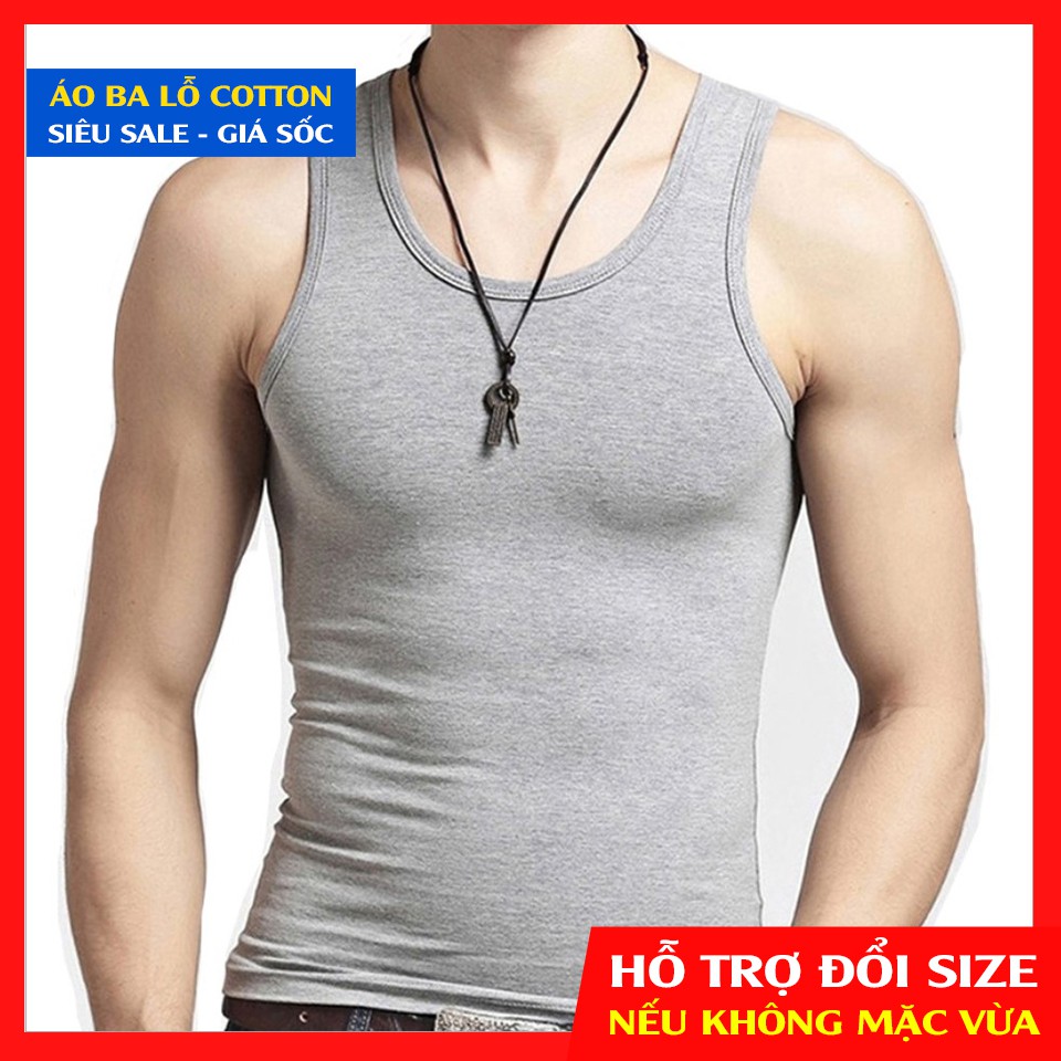 Áo Ba Lỗ Nam - Tank Top Cotton Cực Mát - Dùng để Tập thể dục , thể thao, tập GYM