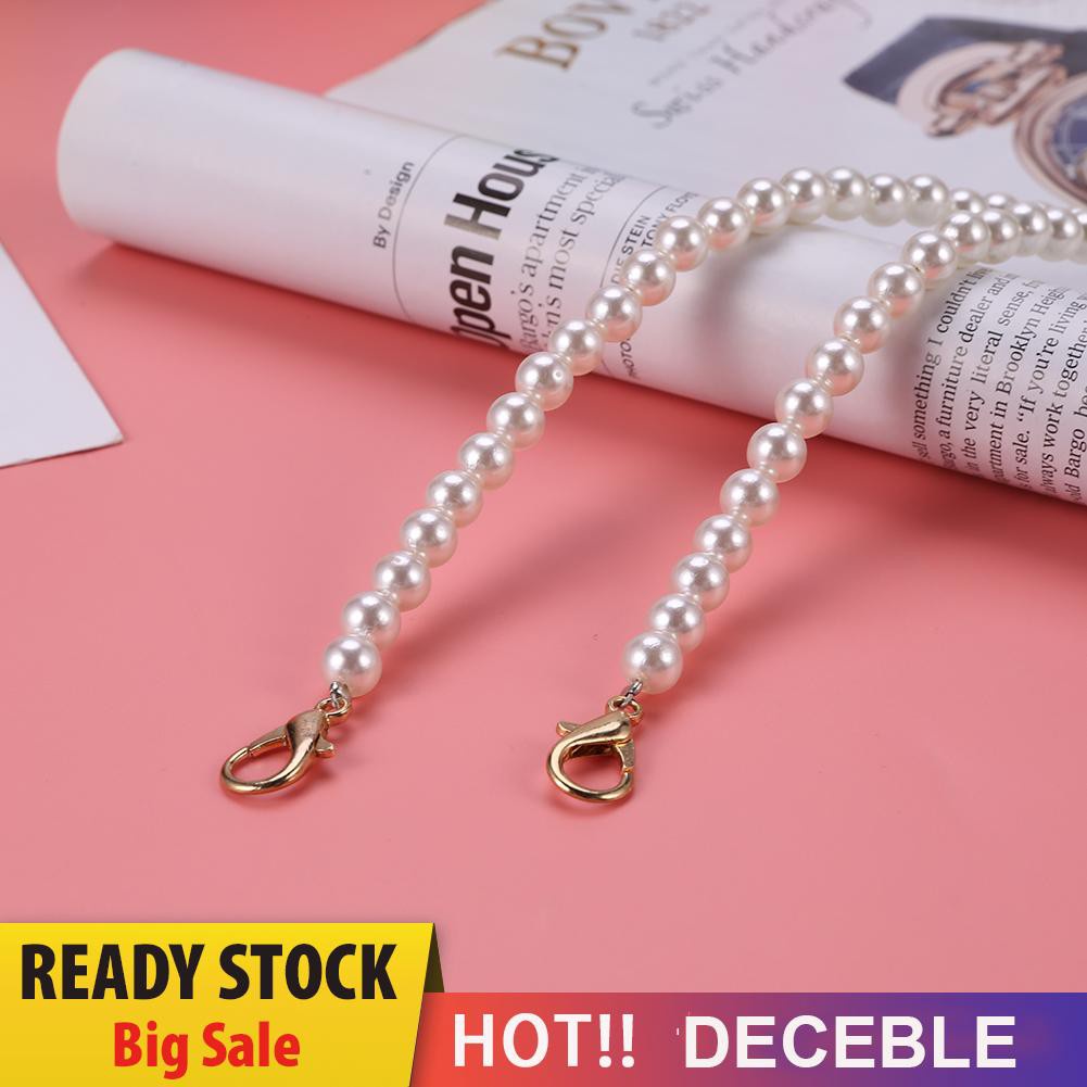 Dây Đeo Túi Xách / Đeo Vai / Đeo Chéo Đính Hạt Ngọc Trai Thay Thế Cho Nữ