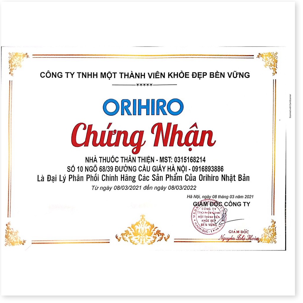 [Mã chiết khấu giá sỉ chính hãng] {Nhật} Tinh chất hàu nghệ Orihiro Vivacity 180 viên - Hỗ trợ tăng cường sinh lý nam, b