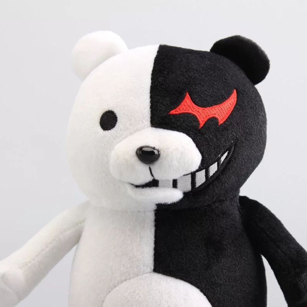 Gấu nhồi bông Dangan Ronpa Super Danganronpa màu đen và trắng dành cho trẻ em