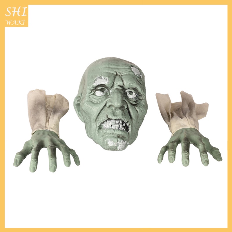 [In Stock]Horrible Lawn Zombie Decoration Garden Arms Ornament Realistic Spooky Statue