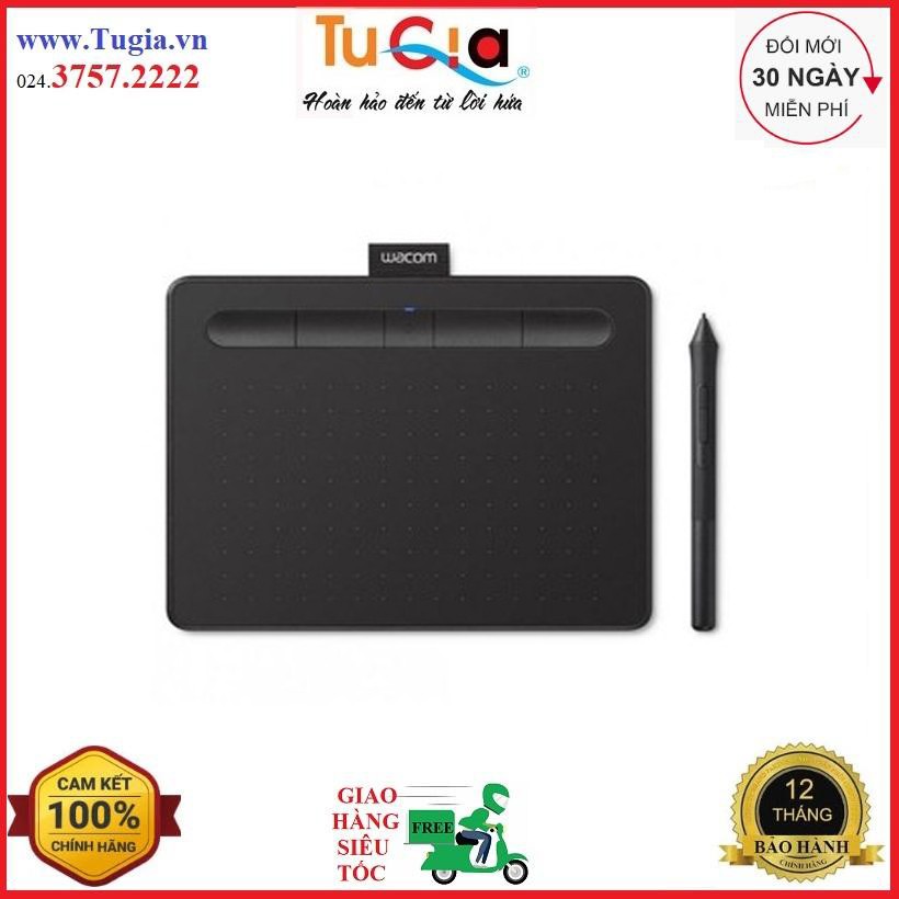 Bảng vẽ điện tử cảm ứng Wacom Intuos S CTL-4100 Small (Black) - Hãng phân phối chính thức