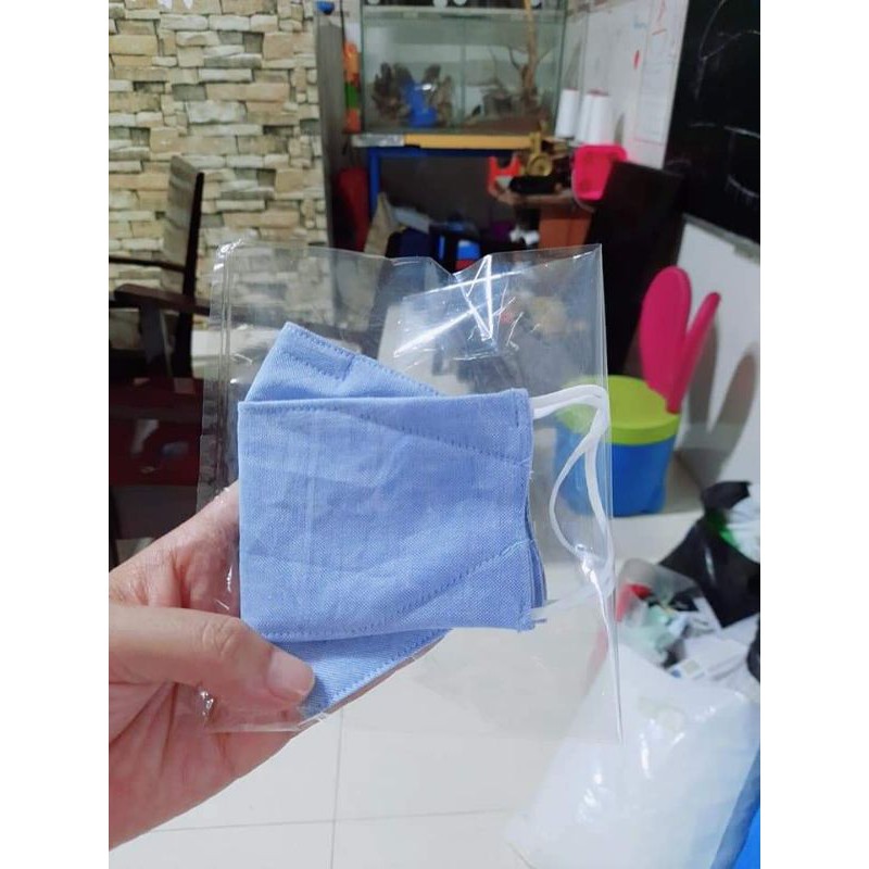 Khẩu trang vải linen kiểu Hàn Quốc KF80 | BigBuy360 - bigbuy360.vn
