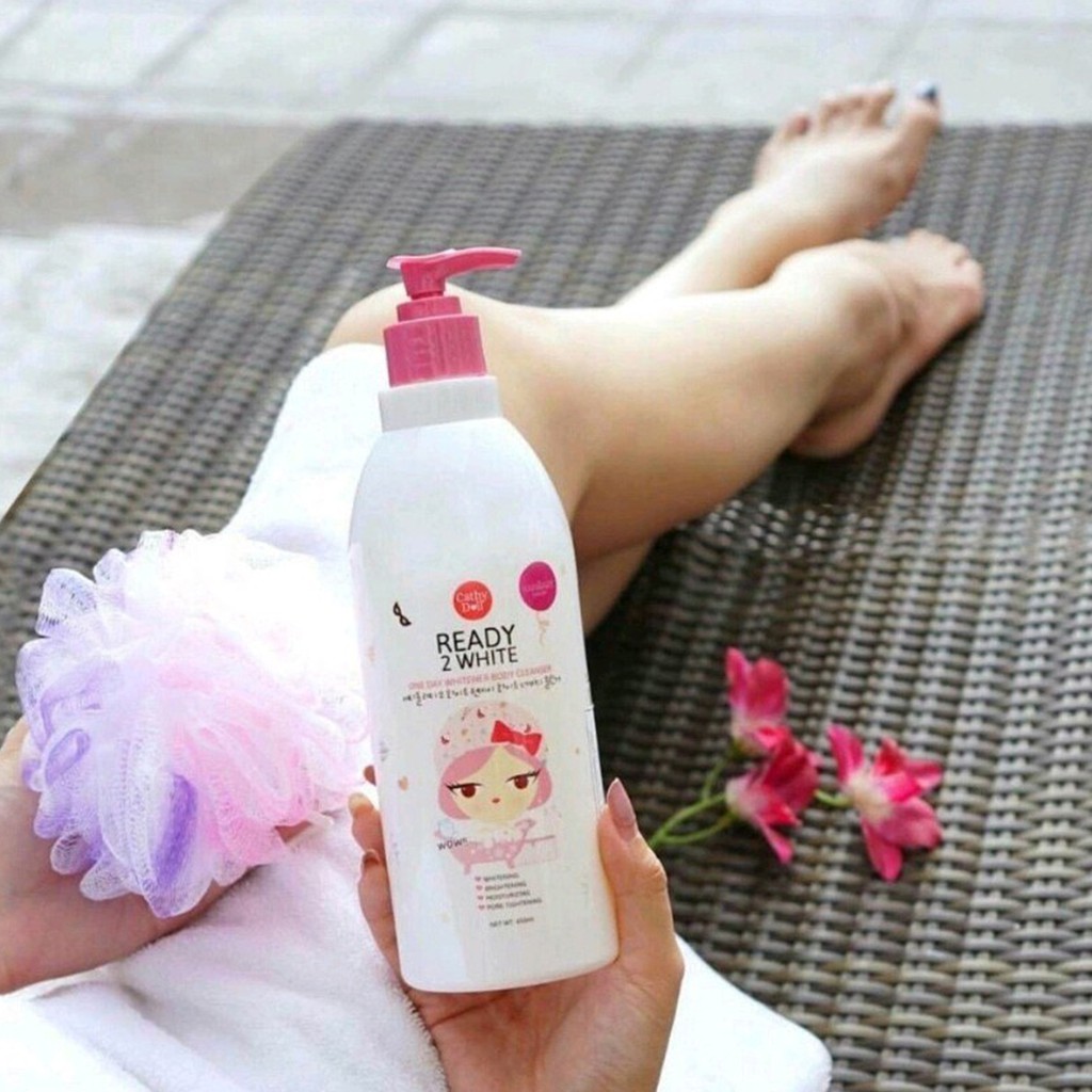 Sữa Tắm Trắng Da Cathy Doll One Day Whitener Body Cleanser 450ml Ready 2 White