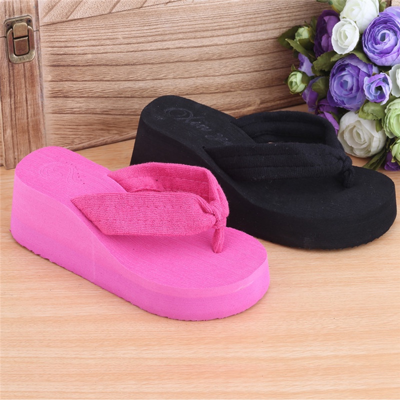 Dép Sandal Đế Xuồng Mềm Mại Thời Trang Đi Biển Mùa Hè Cho Nữ