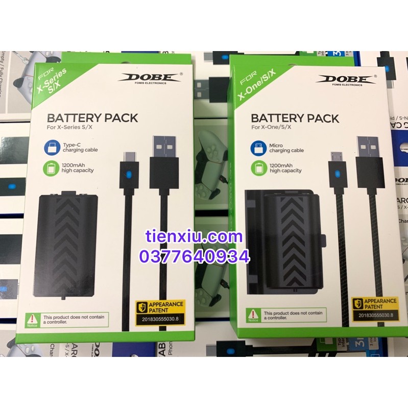 10 mẫu Pin tay cầm XboxOne / XboxOne X serial pin sạc tay XBOX ONE dobe TYX-0665 TYX-0607