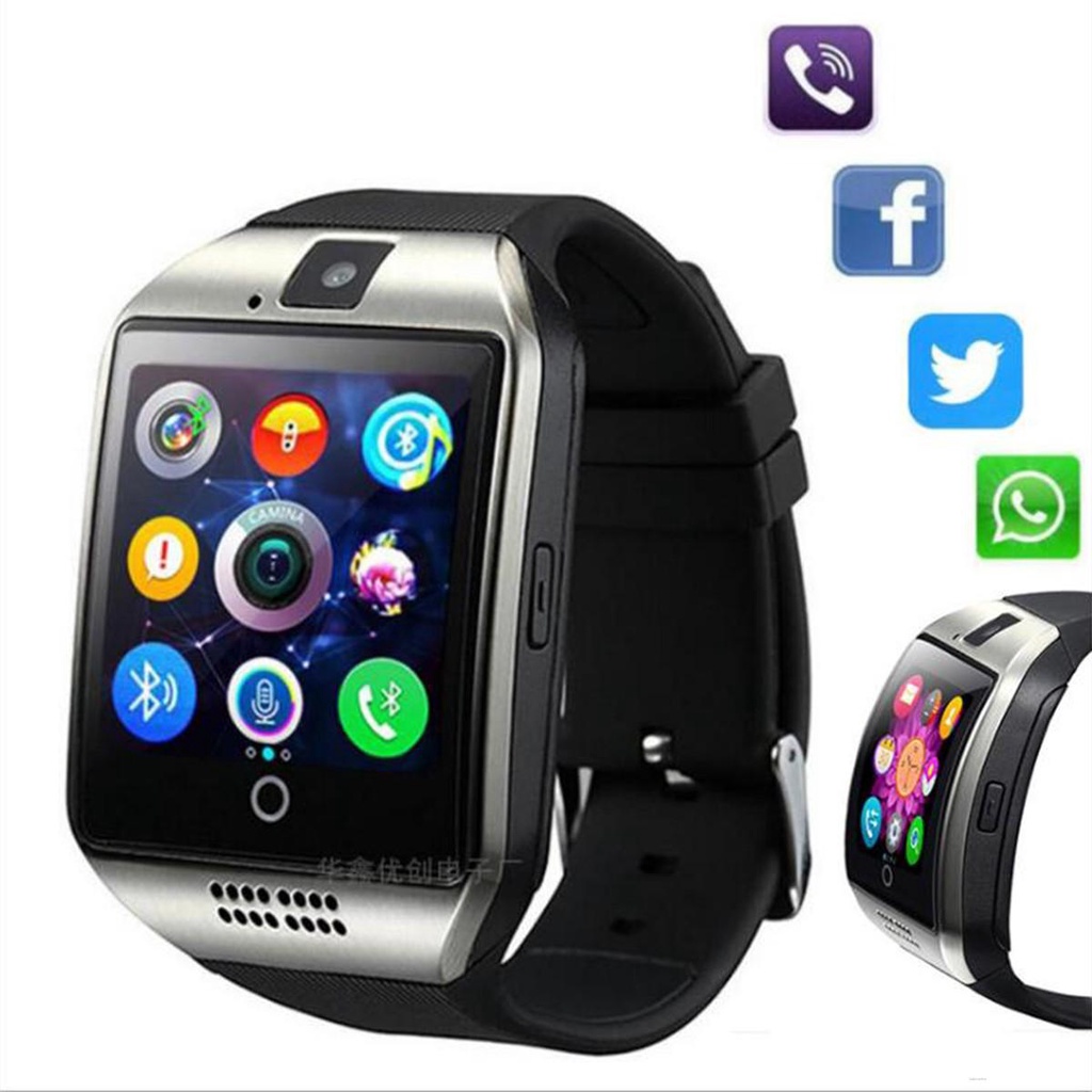 Đồng Hồ Thể Thao Thông Minh Q18 Kết Nối Bluetooth Màn Hình Cảm Ứng Hỗ Trợ Thẻ SIM Cho IOS Android