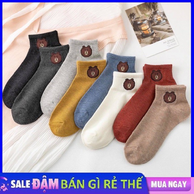 ComBo 10 Vớ Gấu Đáng Yêu Dễ Phối Đồ