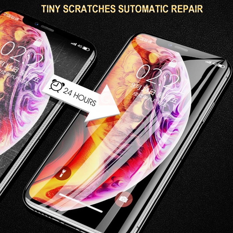 Miếng dán hydrogel mềm bảo vệ màn hình điện thoại iPhone 12 11 Pro Max X XS XR XS Max 7 8 Plus 12 Mini