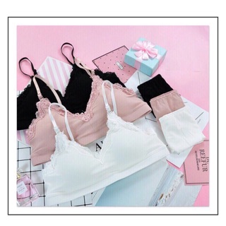 Combo set áo chip quần chip cotton tăm xịn